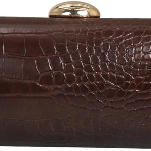 Women PU Leather Long Handbag Snake Skin Pattern Shoulder Clutch Bag Special Bro